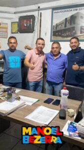 MANOEL BEZERRA PRÉ-CANDIDATO A PREFEITO DE SÃO FRANCISCO DO MARANHÃO SE REÚNE COM O EMPRESÁRIO ARAÚJO DO GRUPO ELDORADO