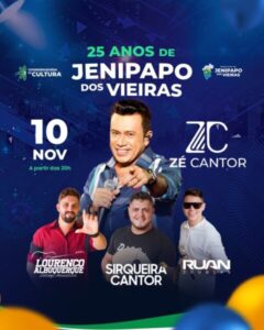 Abertura da programação do aniversário de Jenipapo dos Vieiras começa nesta segunda-feira