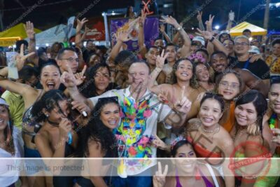 É o Tchan, Belo, Lauana Prado e Geraldo Azevedo levam milhares de pessoas ao circuito Litorânea no último dia do Carnaval do Maranhão 2024