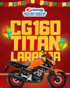 Nova Honda CG 160 Titan 2025 chega na Alvorada Motos de Itapecuru-Mirim com foco em tecnologia, economia e segurança para uso urbano