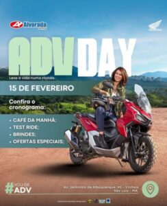 Alvorada Motos faz lançamento da nova ADV Honda em todas lojas neste sábado, 15 de fevereiro