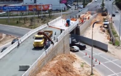 Obra do ‘Viaduto da Litorânea’ está avançada…