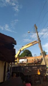 Após matéria do Blog Minuto Barra, Equatorial resolve problema de poste que estava prestes a cair em Barra do Corda