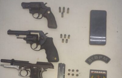 Polícia Militar apreende armas de fogo a captura suspeitos durante confronto de facções em São Luís