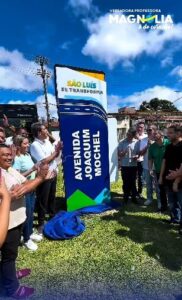 Professora Magnólia marca presença em grande entrega da Avenida Joaquim Mochel na Cohab