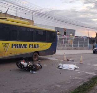 Motoqueiro morre após bater de frente em ônibus no bairro Turu, em São Luís