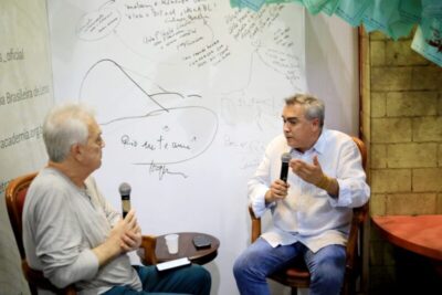 Márcio Jardim ‘de conversa com Bial’ na Bienal do Livro…