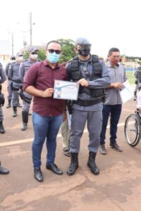 Blog Minuto Barra recebe certificado de AMIGO DO 5º BPM em Barra do Corda