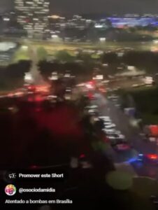 Vídeo: atentado com bombas resulta em morte em Brasília