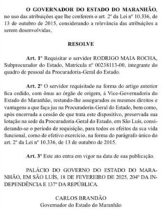 Brandão volta atrás da “volta atrás” sobre assessor do seu vice…