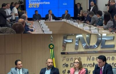 Brandão e Camarão à vontade com prefeitos, deputados e senadores em Brasília…