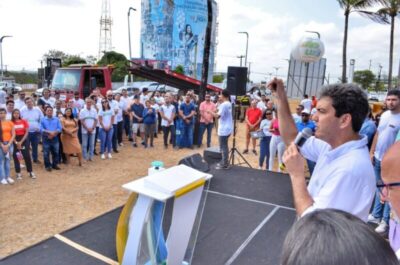Braide assina ordem de serviço para as obras do ‘Trânsito Livre’ na rotatória da PM, no Calhau …