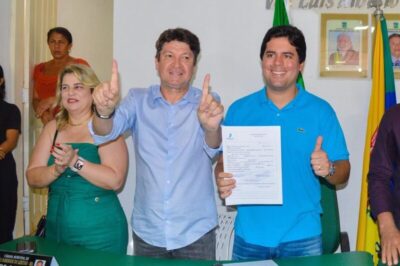 Com a presença do Ministro André Fufuca, Prefeito Júnior do Posto se Filia ao Progressistas em São Domingos do Azeitão