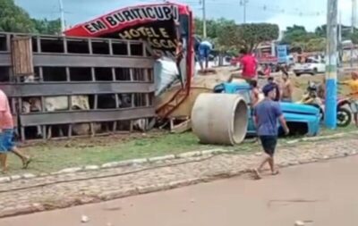 Grave acidente com caminhão boiadeiro mata uma pessoa em Buriticupu