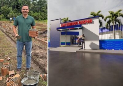 Adriano Freitas inicia construção de escola de 8 salas com recursos próprios na zona rural de São Vicente Ferrer