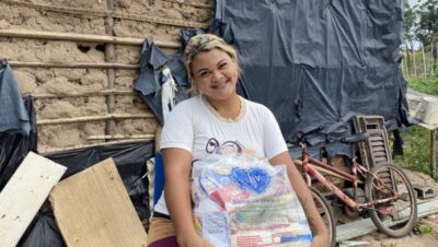 LBV no Maranhão: 400 famílias recebem cestas de alimentos