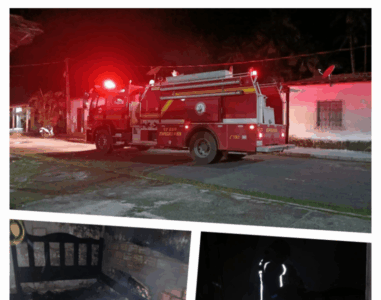 Corpo de Bombeiros combate incêndio em residência em Itapecuru-Mirim/MA