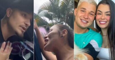 Vídeo- Noiva de MC Gui faz barraco após flagrar ele com outra em motel
