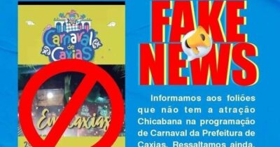 Prefeitura de Caxias desmente fake News divulgadas sobre a programação do carnaval