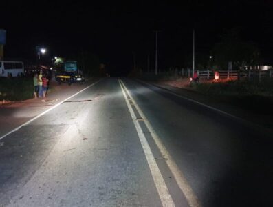 Idoso morre atropelado na BR-135 em Capinzal do Norte
