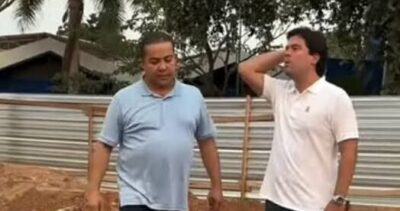 Rildo Amaral e André Fufuca reforçam compromisso com Imperatriz em visita às obras do ginásio poliesportivo