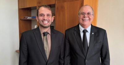 Em Brasília, Fernando Pessoa e Hildo Rocha tratam de projetos para Tuntum e Barra do Corda