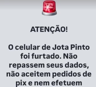 Deputado Jota Pinto alerta para golpe após furto de seu celular