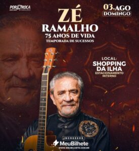 Zé Ramalho está de volta à Ilha: mestre trovador faz show histórico em São Luís