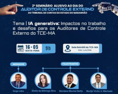 Seminário alusivo ao Dia do Auditor de Controle Externo será realizado no TCE-MA