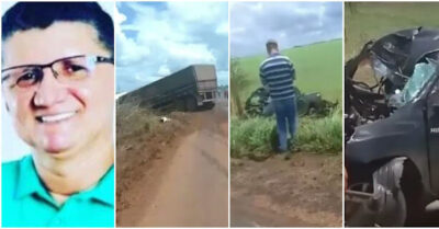 Colisão frontal entre caminhonete e carreta deixa médico gravemente ferido, na BR-230