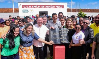 Iracema Vale prestigia entrega de obras nas festividades do aniversário de Urbano Santos