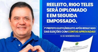 Justiça Eleitoral aprova contas da campanha de Rigo Teles em Barra do Corda