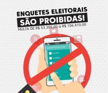 CUIDADO!! Realizar enquetes entre pré-candidatos estão proibidas desde o dia 15 de agosto e pode gerar multa de até R$ 106 mil, alerta o TSE