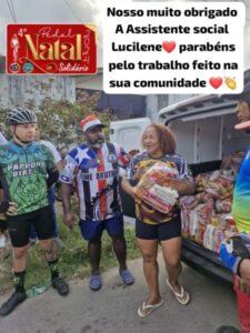 Solidariedade em Movimento: 4º Pedal Solidário Distribui 110 Cestas para Famílias do Bairro Olho d’Água