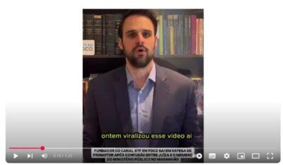 VÍDEO: Fundador do canal “STF em Foco” sai em defesa de Promotor após confusão entre juíza e membro do MP-MA