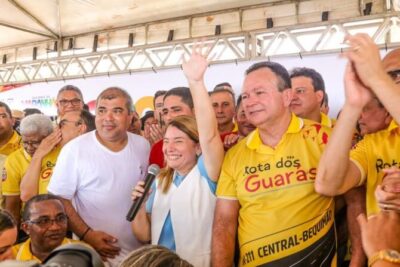 Iracema Vale prestigia entrega de pavimentação da MA-211 que dá acesso a ponte Bequimão-Central do Maranhão obras do Governo do Estado