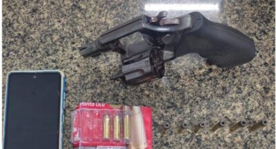 Polícia Militar prende homem por porte ilegal de arma de fogo em Paraibano