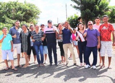 Deputado Hildo Rocha vistoria pavimentação asfáltica no Ipiranga, em Barra do Corda