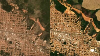 Satélite revela avanço de voçoroca que engoliu casas em Buriticupu; veja antes e depois