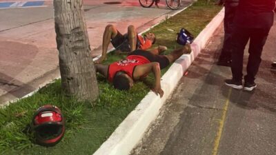 Mulher vítima de assalto persegue e atropela criminosos em São Luís; motocicleta usada no crime tinha placa de Peri Mirim