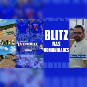 VEREADOR WENDELL MARTINS INICIA O MANDATO COM A BLITZ DAS COMUNIDADES