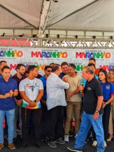 Prefeito Toca Serra participa de inauguração e anúncio de obras na cidade de Pinheiro a convite do governador Carlos Brandão