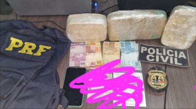 Em ação conjunta, PRF e Polícia Civil do Maranhão prendem dois homens por tráfico de drogas em Barra do Corda