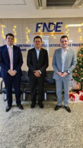 Em Brasília, Rigo Teles se reúne com o Diretor-geral do FNDE