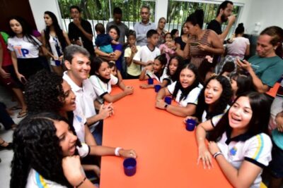 Prefeito Eduardo Braide inaugura mais duas escolas novas, no Maracanã e Estiva