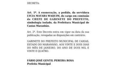 Bomba: Lycia Waquim não resiste à perseguição e pede exoneração para Fábio Gentil