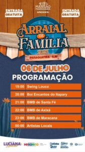 Arraial da Família terá três dias de festa em São José de Ribamar…