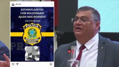 Dino suspende perfis da PF e PRF após pedido de Pix para Bolsonaro