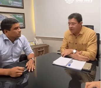 Na Caema, prefeito Gilson Lima busca solução para falta de água em Presidente Sarney