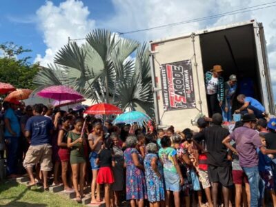 Gestão Júnior do Posto distribuiu 5 mil kg de peixes a famílias em Itaipava do Grajaú